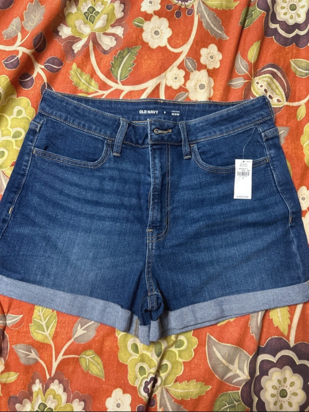 Old Navy Blue Denim Roll-Cuff Women's Shorts